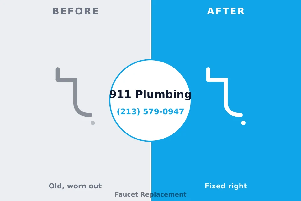 Before and after: plumbing repair Pleasantville, NJ